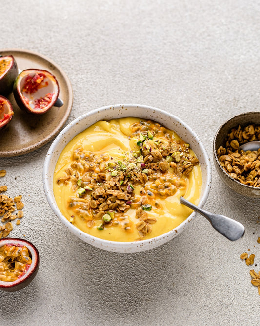 Mango Passionfruit Banana Smoothie Bowl Recipe