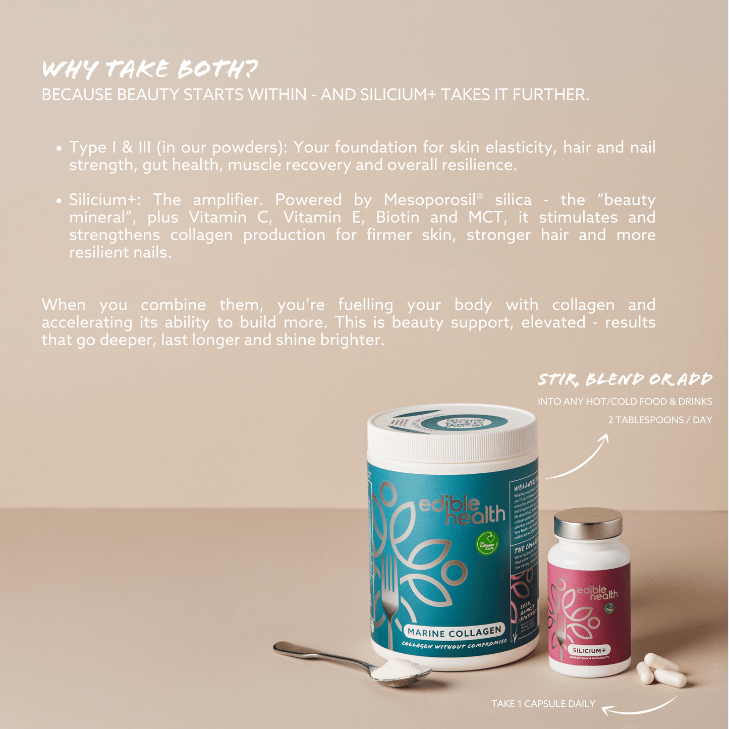 AMPLIFY Beauty Routine (Marine Collagen Powder & Silicium+)