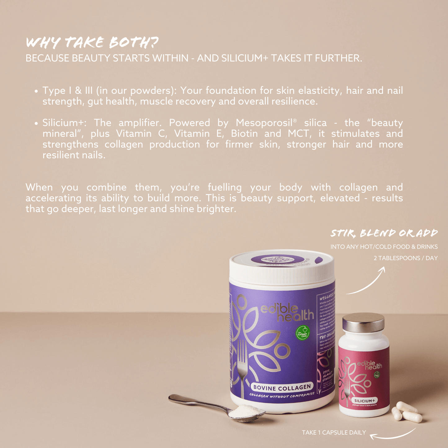 AMPLIFY Beauty Routine (Bovine Collagen Powder & Silicium+)