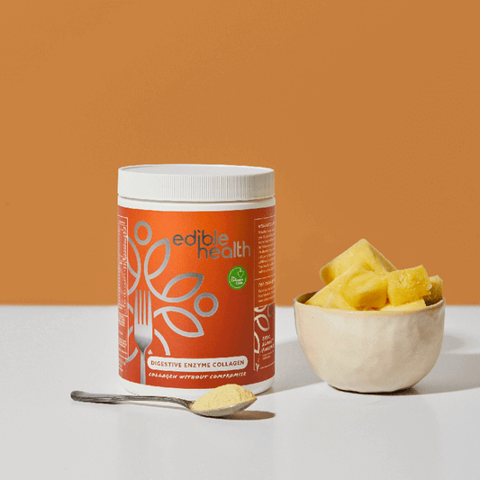 Edible health digestive enzyme collagen pineapple flavour