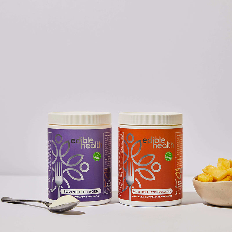 Bovine Collagen 400g Tub + Digestive Enzyme Collagen Powder 375g Tub Bundle