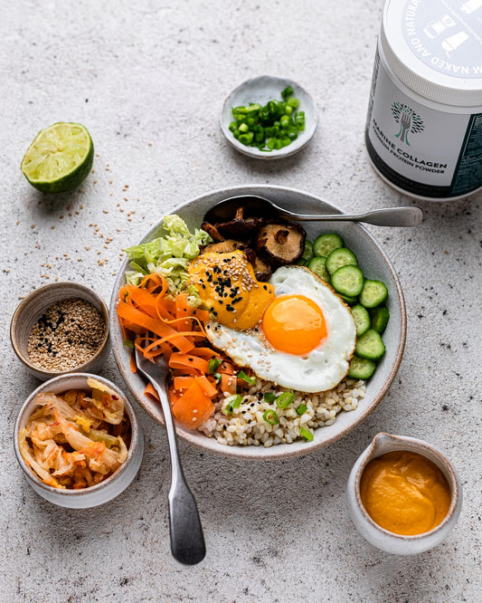 Bibimbap Bowl Kimchi Collagen Dressing Recipe