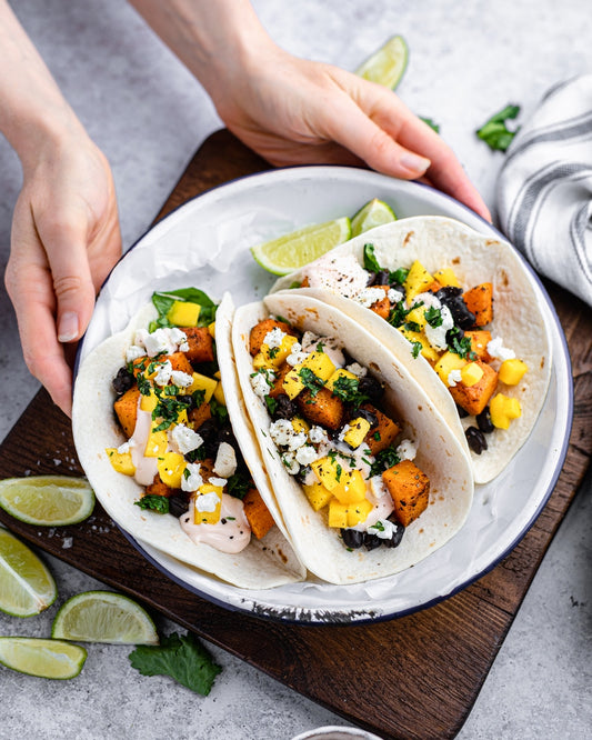 Butternut Squash & Blackbean Tacos Recipe