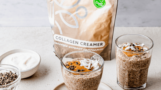 Coffee Coconut Collagen Chia Pudding