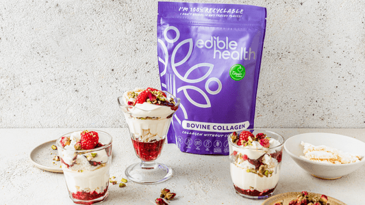 Eton Mess With Raspberry Collagen Sauce