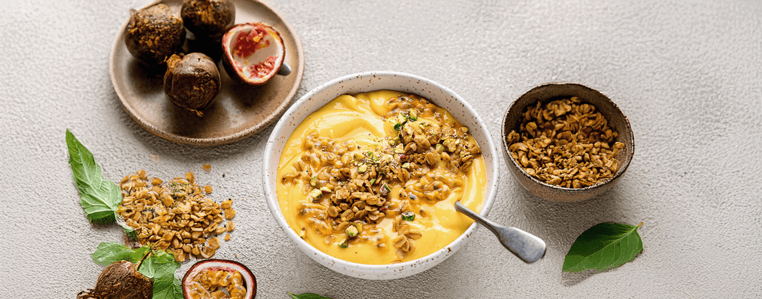Mango Passionfruit Banana Collagen Smoothie Bowl Recipes