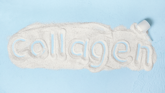 collagen written in collagen powder