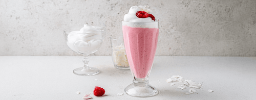 Raspberry Collagen Milkshake Recipe