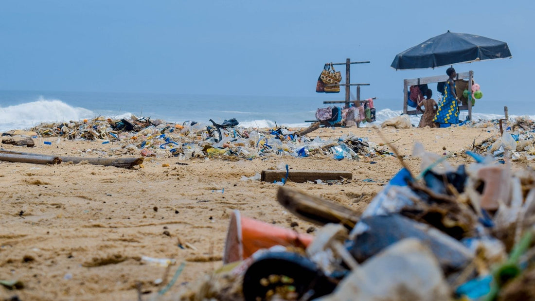 scoops plastic pollution