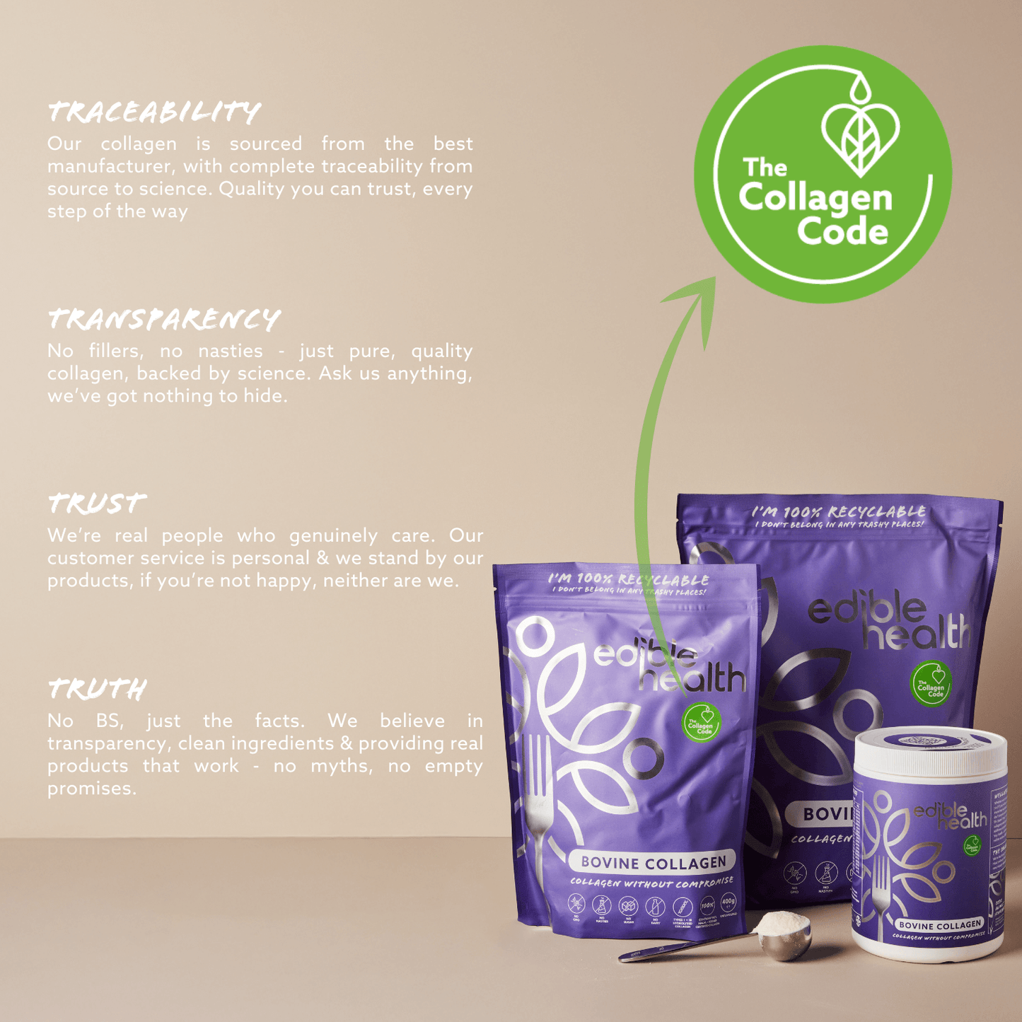 Hydrolysed Bovine Collagen Powder