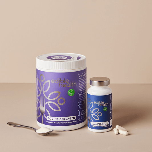 The Power & Mobility Bundle (Bovine Collagen Powder Type I & III + Marine Type II Collagen Capsules)