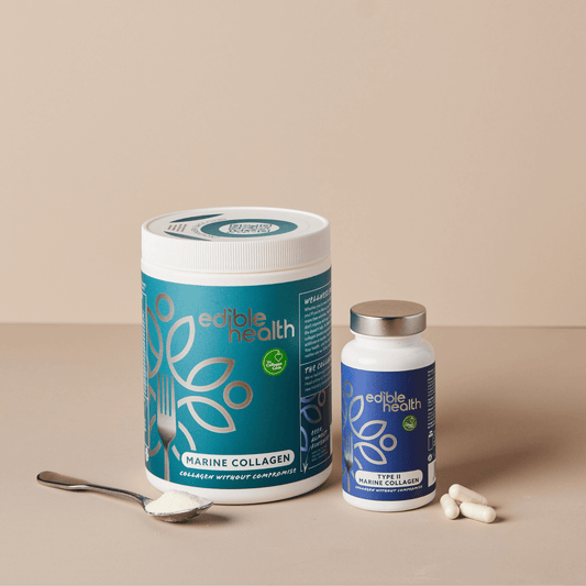 The Power & Mobility Bundle (Marine Collagen Powder Type I & III + Marine Type II Collagen Capsules)