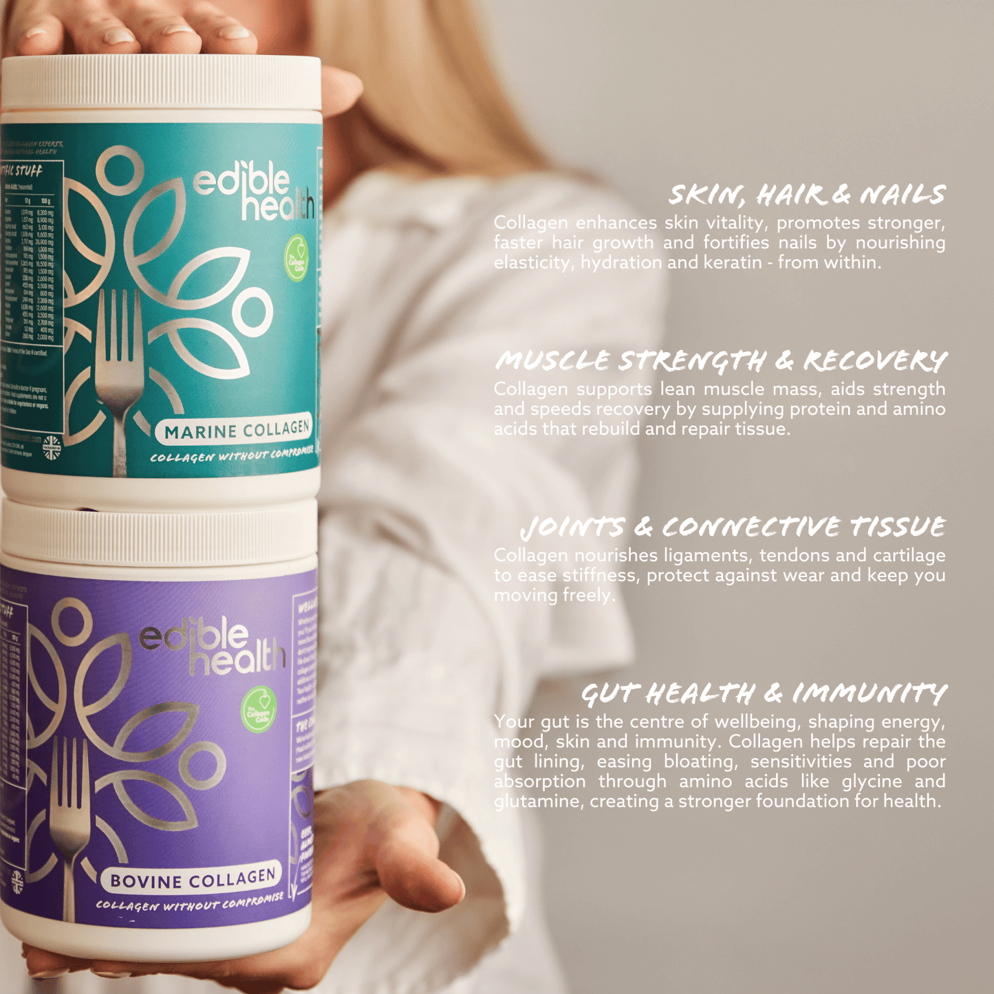 Mixed Powder Bundle (Bovine Collagen Tub + Marine Collagen Tub)