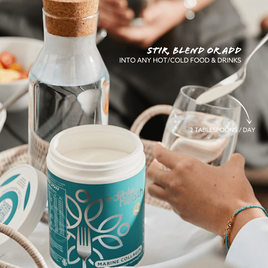 Marine Collagen Powder 400g Type I & III + Marine Type II Collagen Capsules