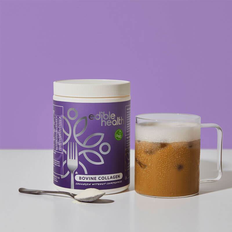 Edible health bovine collagen coffee