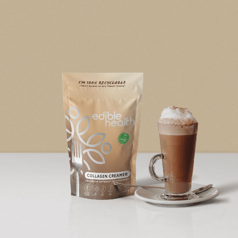 Edible health creamer collgen hot chocolate